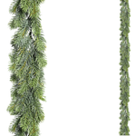 Guirlande de sapins artificielle verte en plastique injecté 180 cm - 0