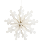 Pendentif flocon de neige blanc en feutre avec velcro - 0