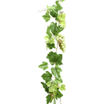 Artificial grape garland with fruit 208 cm - 0