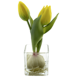 Artificial tulip in a glass 19 cm - 0