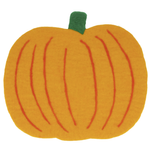 Pumpkin felt stand 35 x 38 cm - 0