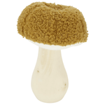Deko Holzpilz mit Stoffhut 15 cm - 0