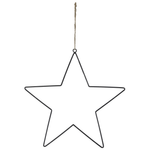 Étoile en métal Pendentif avec cordon - 0