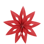 Pendentif étoile en feutre avec velcro rouge  - 0