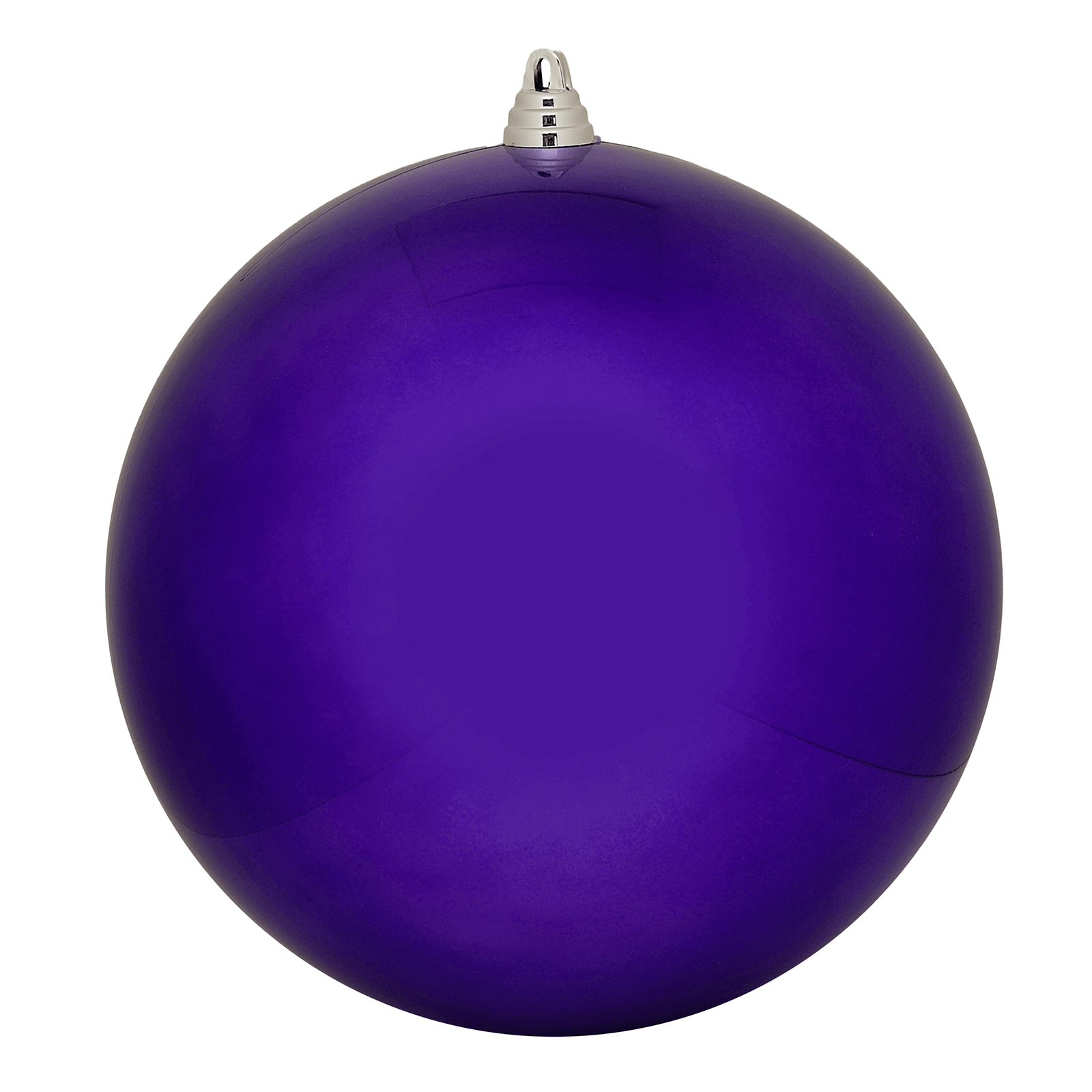 Brillantes bolas de Navidad de plástico morado - 3 Brillantes bolas de Navidad de plástico morado - 3