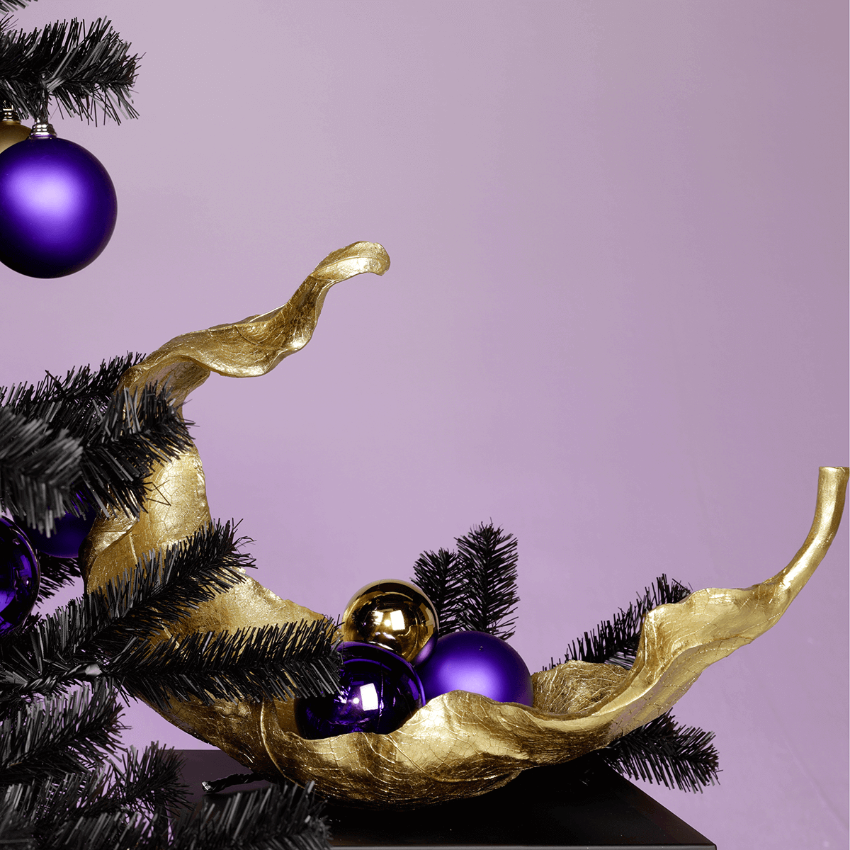 Adornos de Navidad de plástico púrpura mate - 5 Adornos de Navidad de plástico púrpura mate - 5