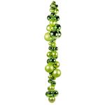 Weihnachtskugeln aus Kunststoff lime glänzend - 2