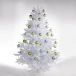 Weihnachtskugeln aus Kunststoff limettengrün matt - 5