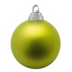 Weihnachtskugeln aus Kunststoff limettengrün matt - 0