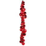 Weihnachtskugeln aus Kunststoff rot matt - 2