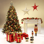 Weihnachtskugeln aus Kunststoff rot matt - 3