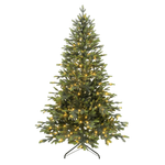 Künstlicher PE Tannenbaum mit LED warm-weiß - 0