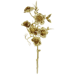 Künstlicher Rosenzweig in gold 55 cm - 0