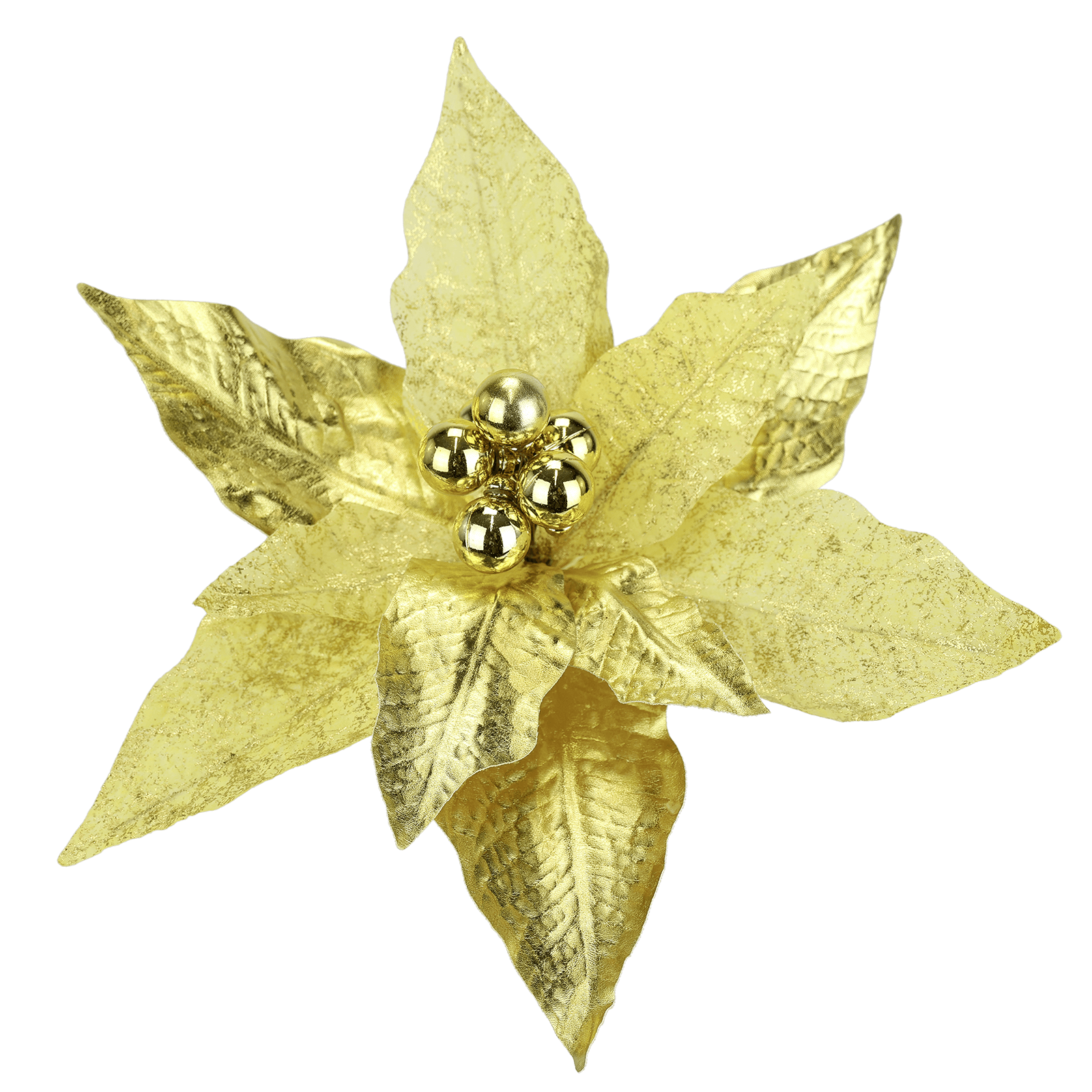 Künstliche Poinsettia mit Clip 25 cm - 1 Künstliche Poinsettia mit Clip 25 cm - 1