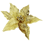 Artificial poinsettia with clip 25 cm - 0