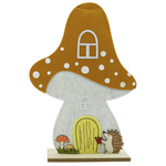Présentoir à champignons en feutre avec motif de hérisson 37,5 cm - 0