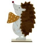 Hedgehog felt stand 39.5 cm with base plate - 0
