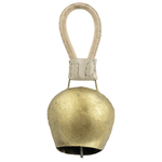 Deko Kuhglocke aus Metall 25 cm, gold - 0