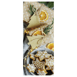 Schwer entflammbarer Stoffbanner Plätzchen 75 x 180 cm