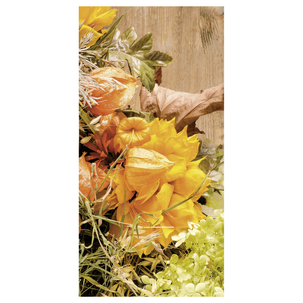 Schwer entflammbarer Stoffbanner Herbstpflanzen 100 x 200 cm