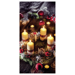 Flame retardant fabric banner "Christmas decoration" 100 x 200 cm