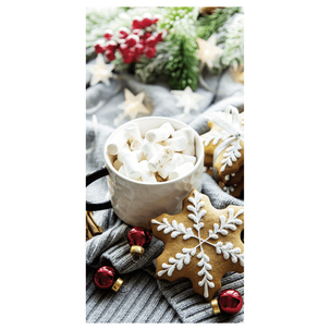 Flame retardant fabric banner "Christmas decoration" 100 x 200 cm