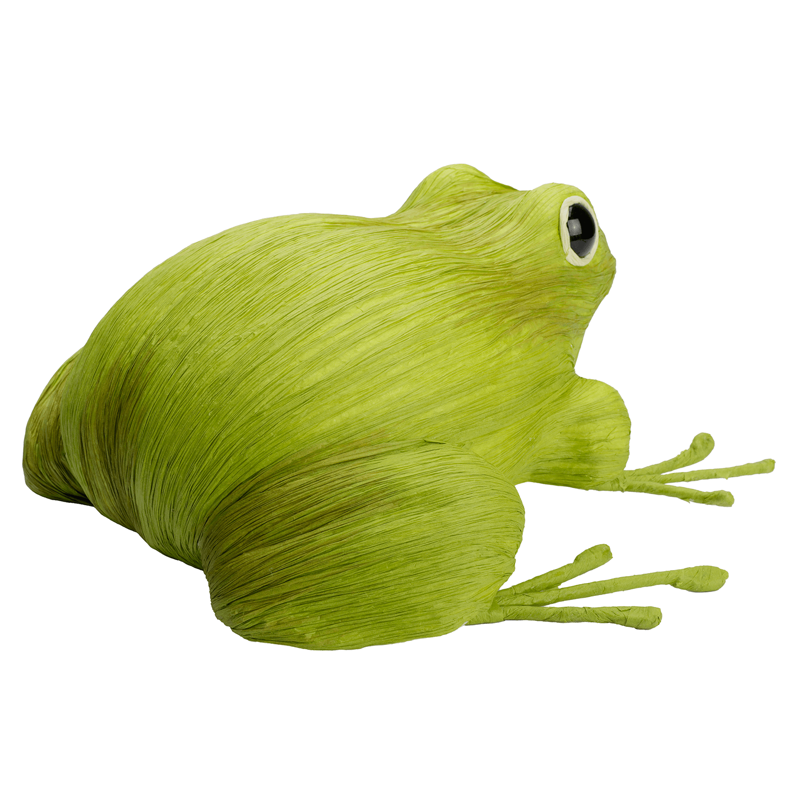 Grenouille verte décorative en papier 24 cm - 1