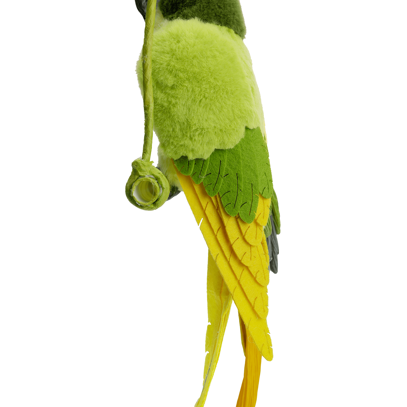 Set de perroquets décoratifs à suspendre en peluche et plumes 45 cm  - 4