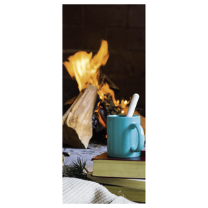 Flame retardant fabric banner "Ice waterfall" 75 x 180 cm
