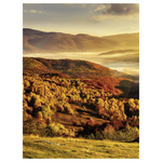XL-Stoffbanner "Herbst in den Bergen" aus schwer entflammbarem Fahnenstoff 150 x 200 cm - 0