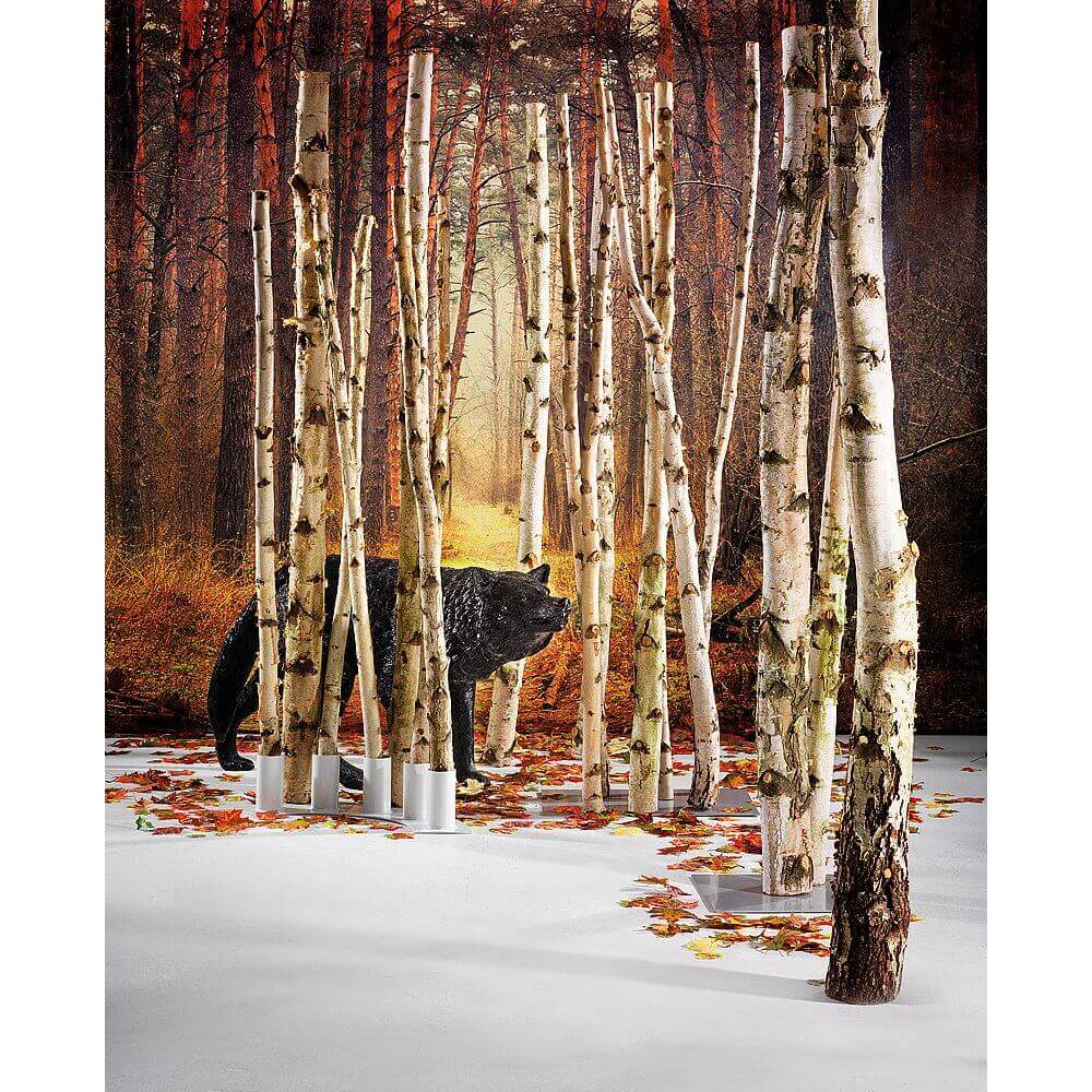 XXL fabric banner "Autumnal forest path" flame retardant - 3 XXL fabric banner "Autumnal forest path" flame retardant - 3