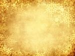 XXL-Stoffbanner "Goldene Schneekristalle" schwer entflammbar - 0