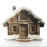 Weihnachts- und Winterhaus Display, doppelter Nutzen! 54x65 cm - 1