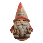 Présentoir de lutins "Tomte", bois 61 cm - 0