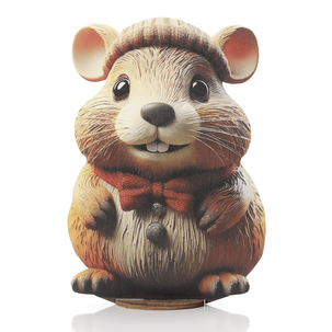 Présentoir pour hamsters "Cookie", bois 36 cm