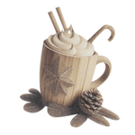 Présentoir "Hot chocolate", bois - 0