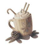 Présentoir "Hot chocolate", bois - 1