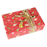 Papel de regalo pan de especias rojo 50 cm, 50 m - 1