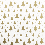 Geschenkpapier Goldtannen weiß 50 cm, 50 m - 0