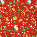 Wrapping paper Rudolph red 50 cm, 50 m - 0