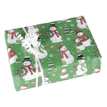 Papier cadeau Bonhomme de neige famille 50 cm, 50 m - 1