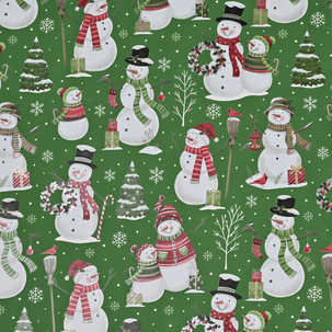 Geschenkpapier Schneemann Familie 50 cm, 50 m