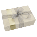 Geschenkpapier Leinenoptik gold 50 cm, 50 m - 3