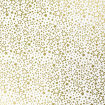 Geschenkpapier Goldsterne weiß/gold 50 cm, 50 m - 0
