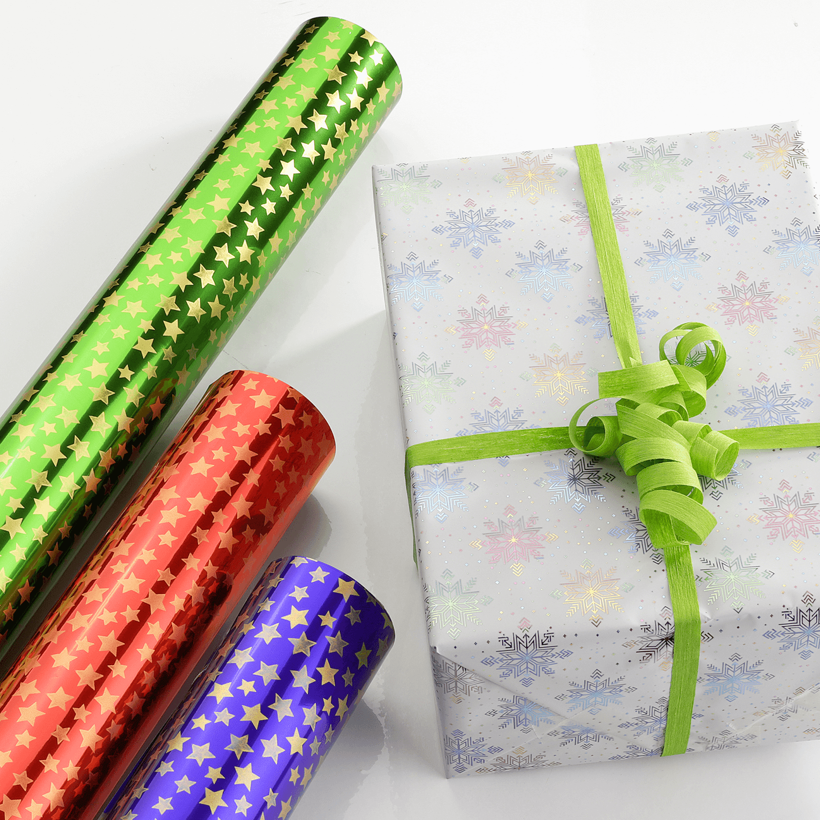 Lumifol metallic foil stars 100 cm, 10 m - 2 Lumifol metallic foil stars 100 cm, 10 m - 2