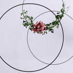 Decorative Ring, Black, 58–60 cm Ø, Metal - 6