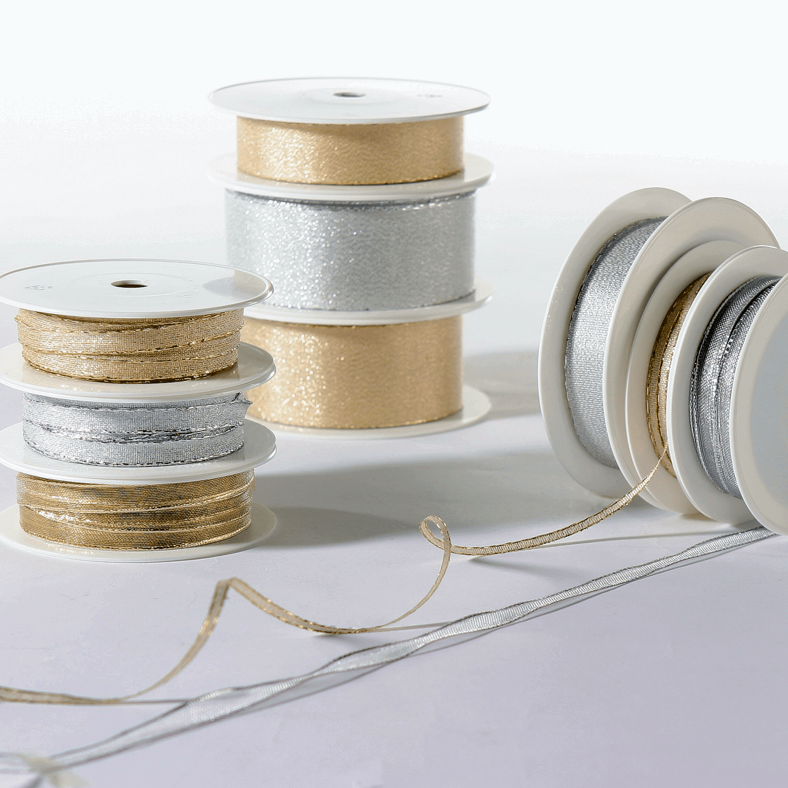 Geschenkband "Glamour" 60 mm x 20 m gold - 3 Geschenkband "Glamour" 60 mm x 20 m gold - 3