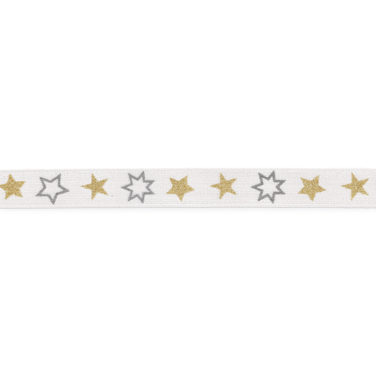 Cinta de tela estrellas borde estable 15 mm / 18 m - 1 Cinta de tela estrellas borde estable 15 mm / 18 m - 1