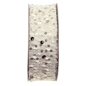 Pailletten Geschenkband 40 mm / 10 m