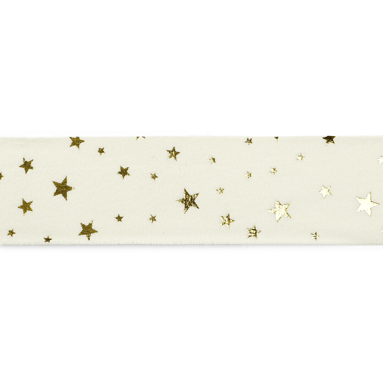 Samtband mit Goldsternen 40 mm / 15m - 1 Samtband mit Goldsternen 40 mm / 15m - 1